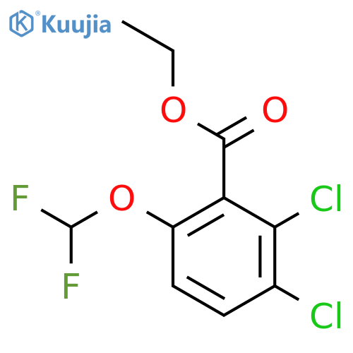 Ethyl 2,3-dichloro-6-(difluoromethoxy)benzoate structure