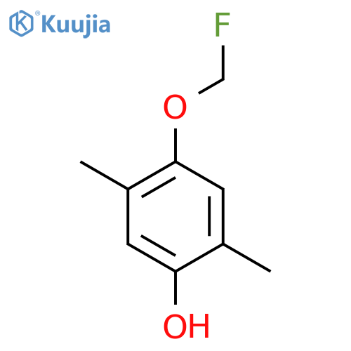 2,5-Dimethyl-4-(fluoromethoxy)phenol structure