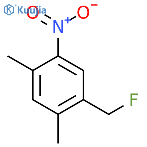 1,5-Dimethyl-2-fluoromethyl-4-nitrobenzene structure