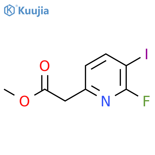 Methyl 2-fluoro-3-iodopyridine-6-acetate structure
