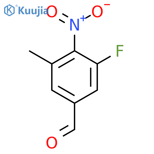 3-Fluoro-5-methyl-4-nitrobenzaldehyde structure