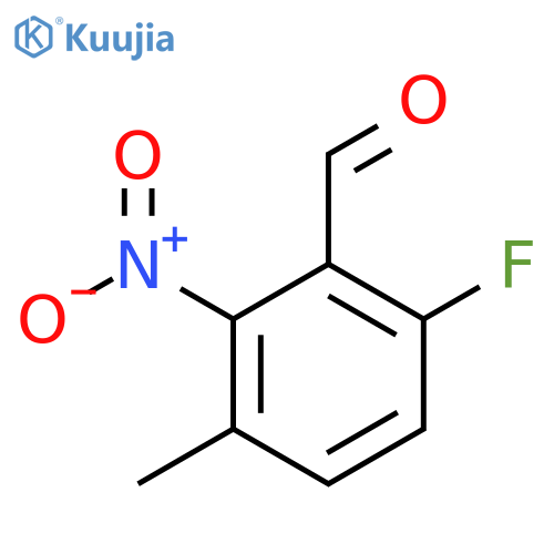 6-Fluoro-3-methyl-2-nitrobenzaldehyde structure