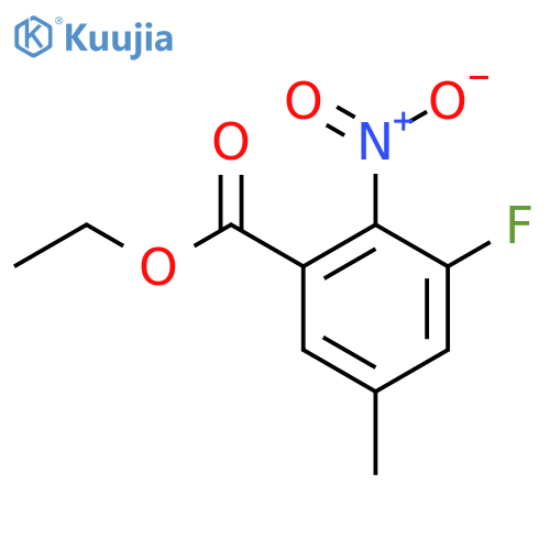 Ethyl 3-fluoro-5-methyl-2-nitrobenzoate structure