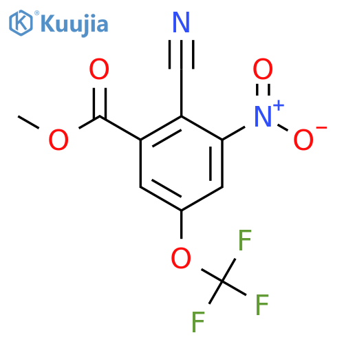 Methyl 2-cyano-3-nitro-5-(trifluoromethoxy)benzoate structure