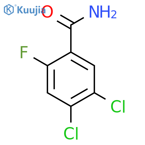 4,5-Dichloro-2-fluorobenzamide structure