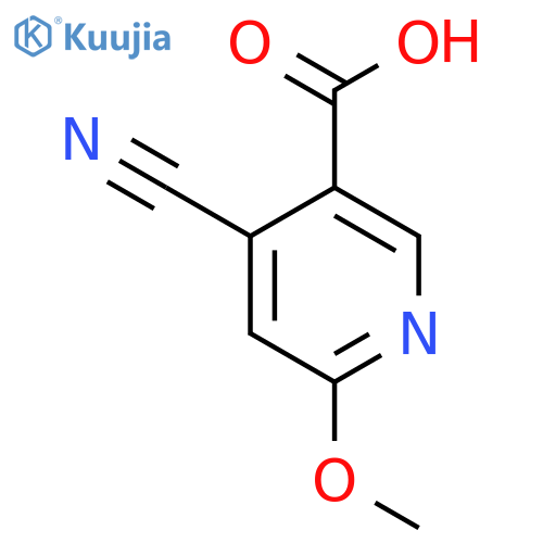 4-Cyano-6-methoxynicotinic acid structure