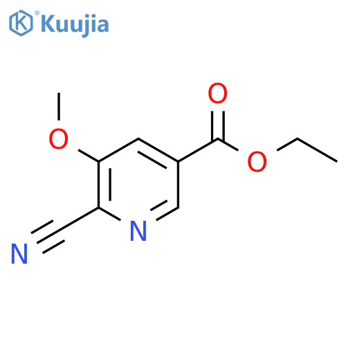 Ethyl 6-cyano-5-methoxynicotinate structure