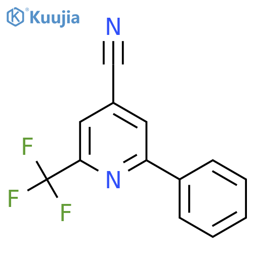 2-Phenyl-6-(trifluoromethyl)isonicotinonitrile structure