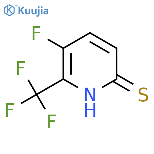 3-Fluoro-6-mercapto-2-(trifluoromethyl)pyridine structure