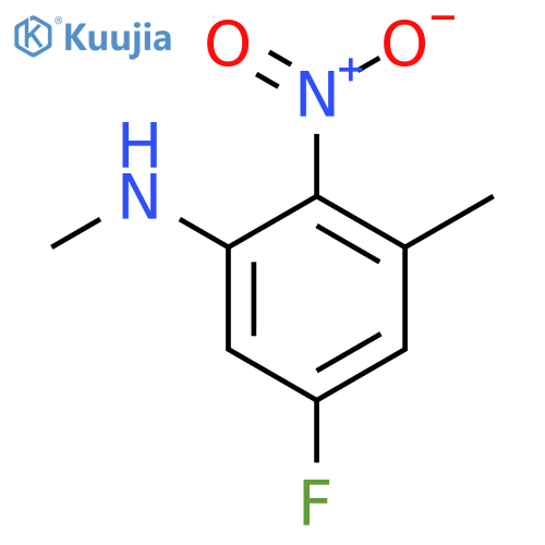 5-Fluoro-N,3-dimethyl-2-nitroaniline structure