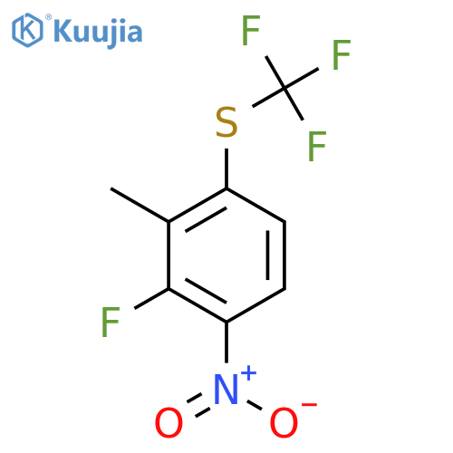 2-Fluoro-3-nitro-6-(trifluoromethylthio)toluene structure
