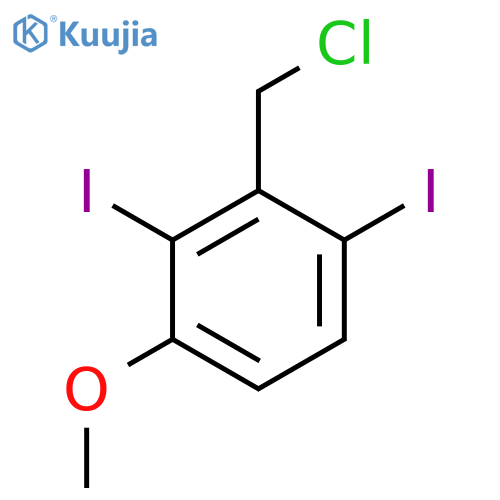 2,6-Diiodo-3-methoxybenzyl chloride structure