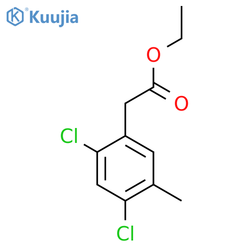 Ethyl 2,4-dichloro-5-methylphenylacetate structure