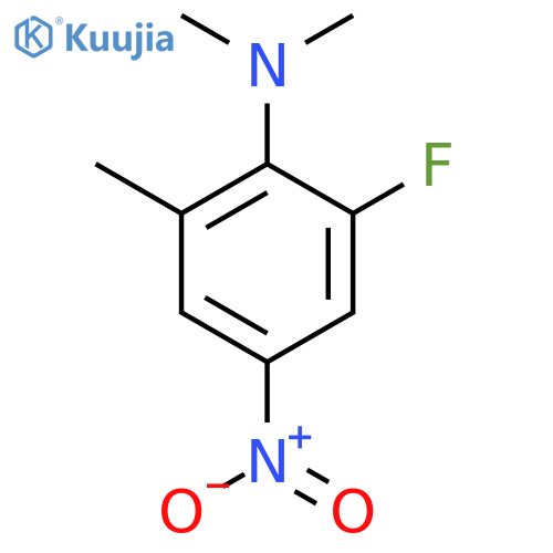 2-Fluoro-4-nitro-N,N,6-trimethylaniline structure