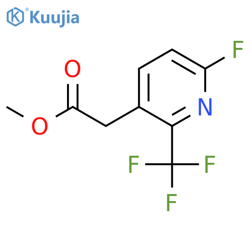 Methyl 6-fluoro-2-(trifluoromethyl)pyridine-3-acetate structure