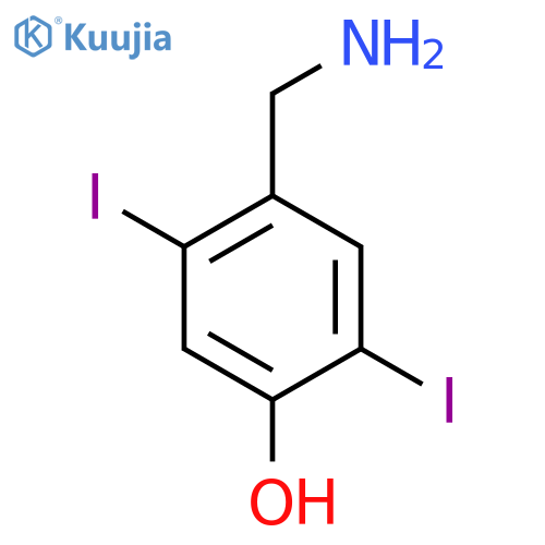 2,5-Diiodo-4-hydroxybenzylamine structure