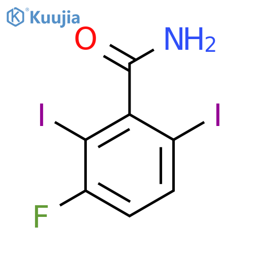 2,6-Diiodo-3-fluorobenzamide structure
