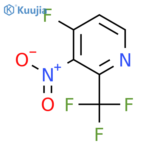 4-Fluoro-3-nitro-2-(trifluoromethyl)pyridine structure