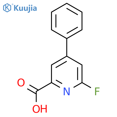 6-Fluoro-4-phenylpicolinic acid structure