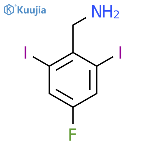2,6-Diiodo-4-fluorobenzylamine structure
