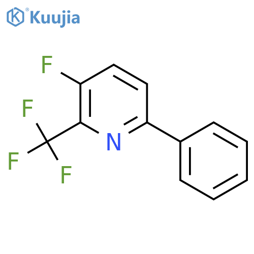 3-Fluoro-6-phenyl-2-(trifluoromethyl)pyridine structure