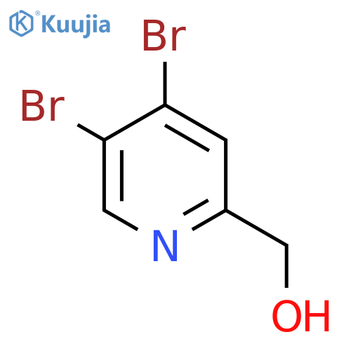 OCc1cc(Br)c(Br)cn1 structure