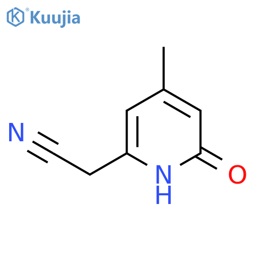 2-Hydroxy-4-methylpyridine-6-acetonitrile structure