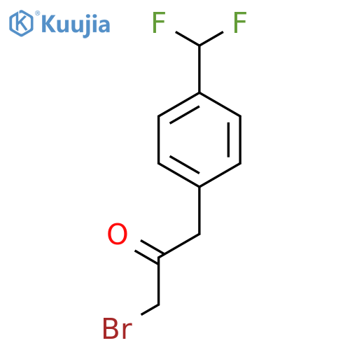 1-Bromo-3-(4-(difluoromethyl)phenyl)propan-2-one structure