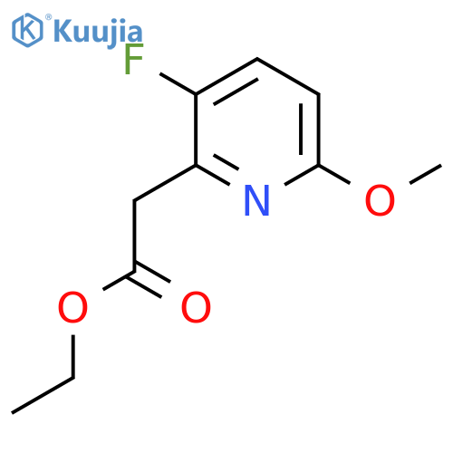 Ethyl 3-fluoro-6-methoxypyridine-2-acetate structure