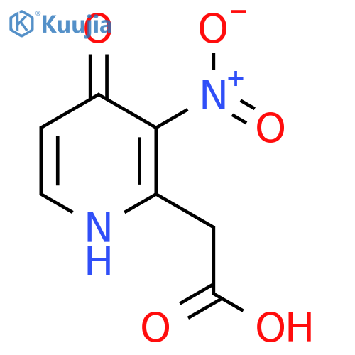 4-Hydroxy-3-nitropyridine-2-acetic acid structure