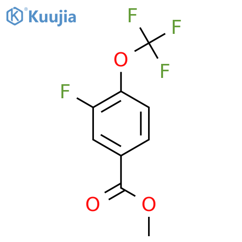 Methyl 3-fluoro-4-(trifluoromethoxy)benzoate structure