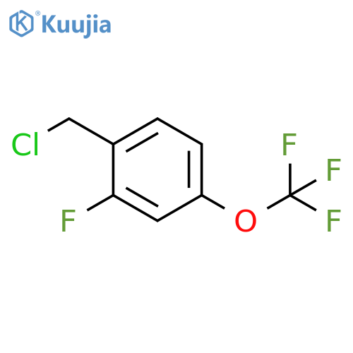 1-(chloromethyl)-2-fluoro-4-(trifluoromethoxy)be nzene structure