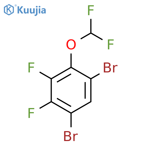 1,5-Dibromo-2,3-difluoro-4-(difluoromethoxy)benzene structure