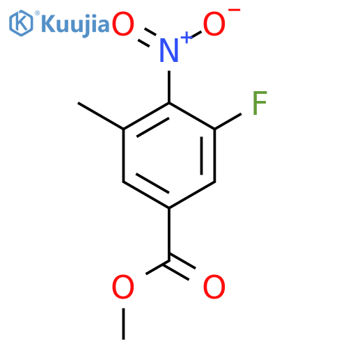 Methyl 3-fluoro-5-methyl-4-nitrobenzoate structure