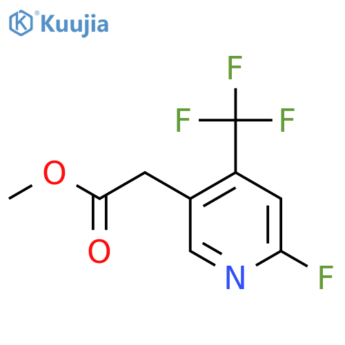 Methyl 2-fluoro-4-(trifluoromethyl)pyridine-5-acetate structure