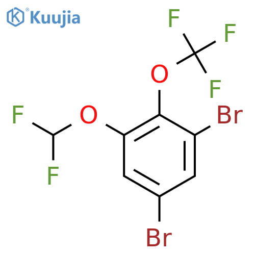 1,5-Dibromo-3-difluoromethoxy-2-(trifluoromethoxy)benzene structure