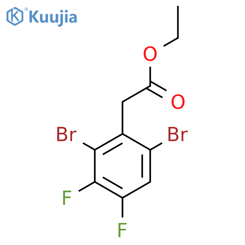 Ethyl 2,6-dibromo-3,4-difluorophenylacetate structure