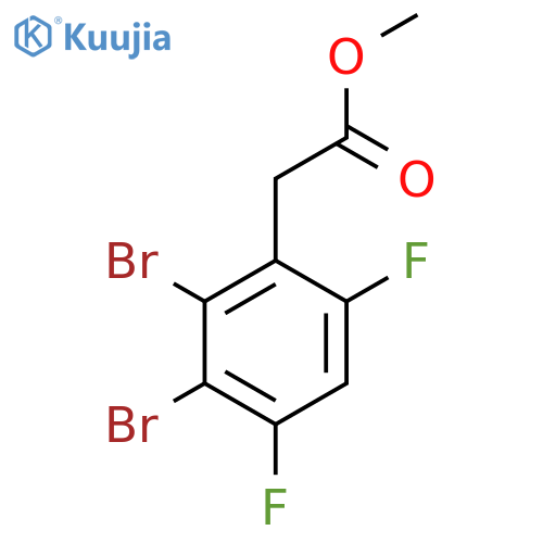 Methyl 2,3-dibromo-4,6-difluorophenylacetate structure