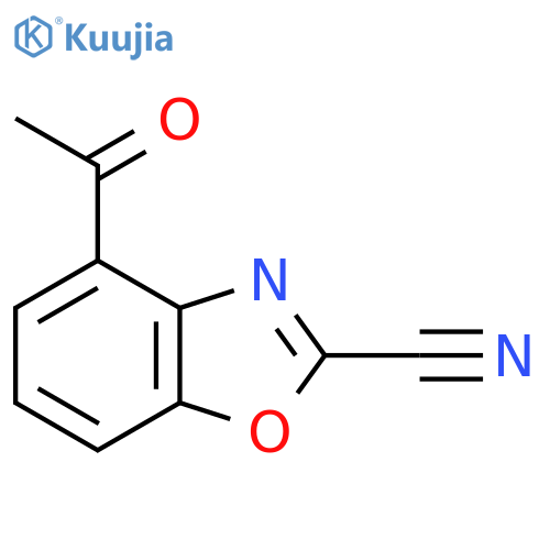 4-Acetyl-2-cyanobenzo[d]oxazole structure