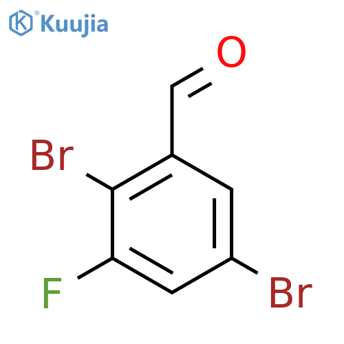 2,5-Dibromo-3-fluorobenzaldehyde structure