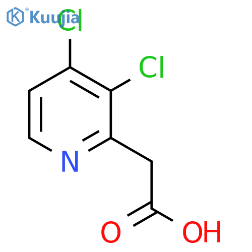 3,4-Dichloropyridine-2-acetic acid structure
