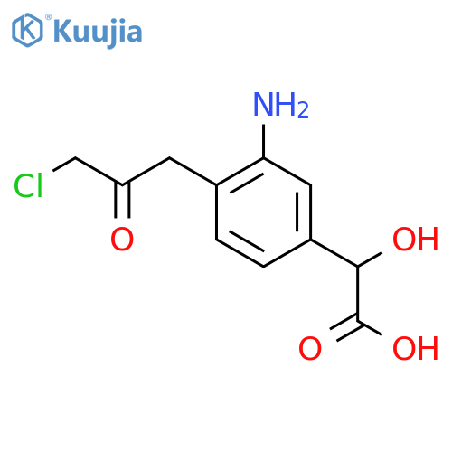 3-Amino-4-(3-chloro-2-oxopropyl)mandelic acid structure