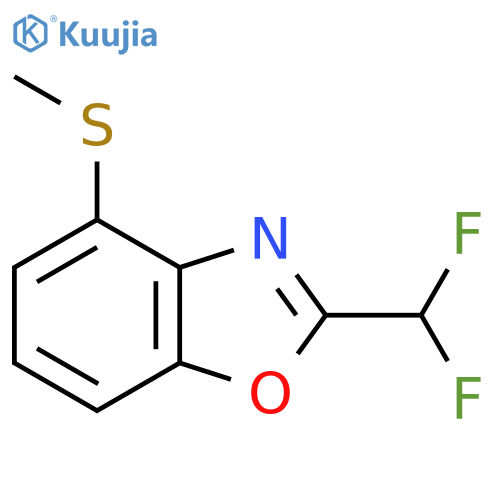 2-(Difluoromethyl)-4-(methylthio)benzo[d]oxazole structure