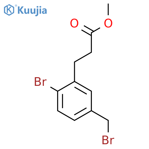 Methyl 3-(2-bromo-5-(bromomethyl)phenyl)propanoate structure
