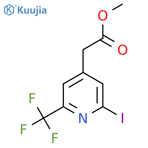 Methyl 2-iodo-6-(trifluoromethyl)pyridine-4-acetate structure