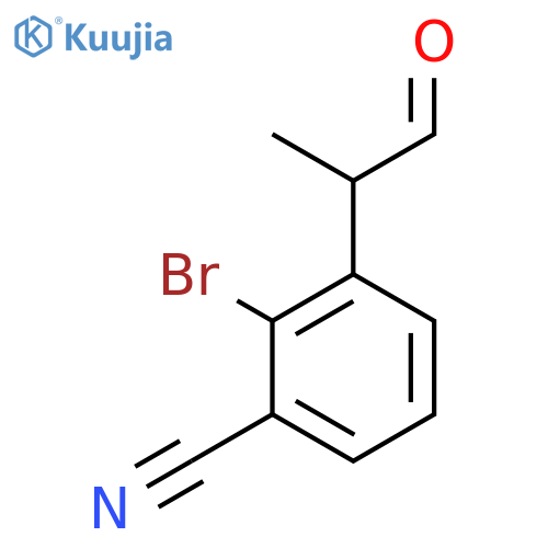 2-Bromo-3-cyanophenylpropanal structure