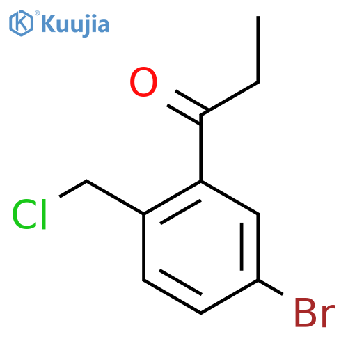 1-(5-Bromo-2-(chloromethyl)phenyl)propan-1-one structure