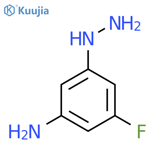 3-Amino-5-fluorophenylhydrazine structure
