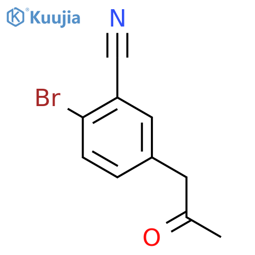 1-(4-Bromo-3-cyanophenyl)propan-2-one structure