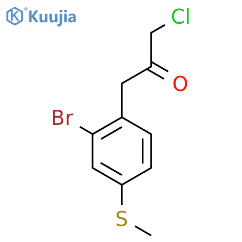 1-(2-Bromo-4-(methylthio)phenyl)-3-chloropropan-2-one structure